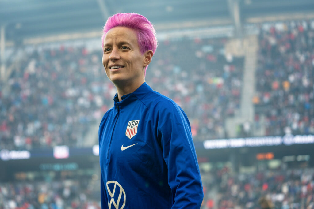 Megan Rapinoe at a stadium