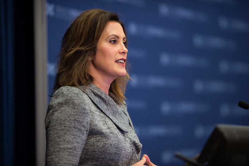Gov. Gretchen Whitmer Feeding Podcast Host A Dorito Communion Sparks Outrage Gov. Gretchen Whitmer